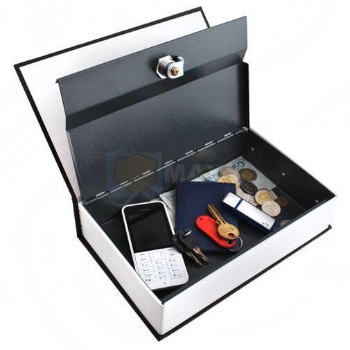 DA00338 • Széf - könyv megjelenés - 24 x 15,5 x 5,5 cm - fekete