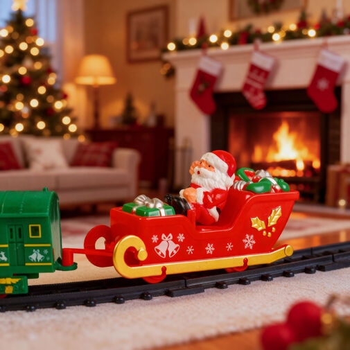 DA00350 • Karácsonyi kisvasút - világít - elemes - 3 féle pálya