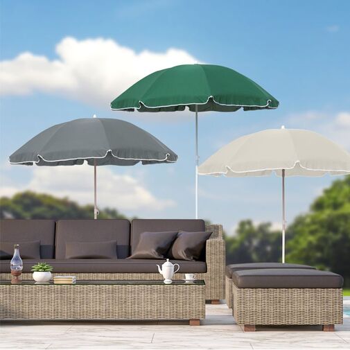 DA00484 • Strand napernyő - 180 cm - zöld, szürke, bézs