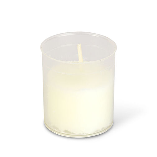 TW1002 • 4 db-os mécses betét, szín: fehér - Ø5 cm