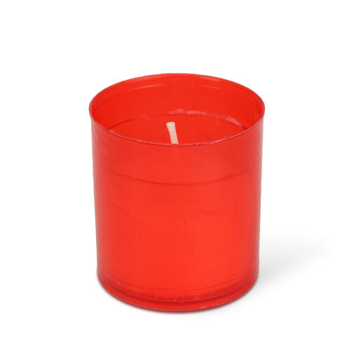 TW1003 • 4 db-os mécses betét, szín: piros - Ø5 cm