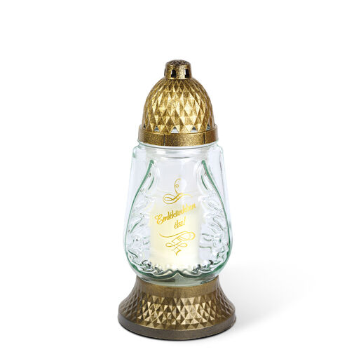 TW1016 • Üveg mécses műanyag kupakkal, 